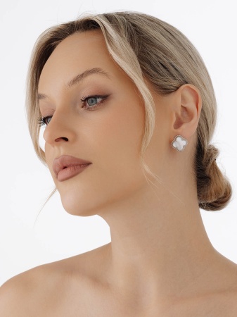 Серьги из серебра с перламутрами