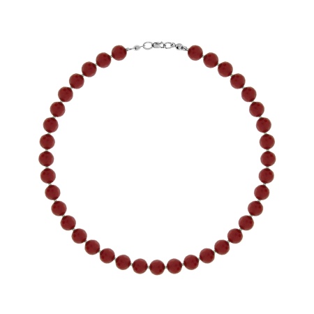 Колье из серебра с агатами 8340656117-45-40