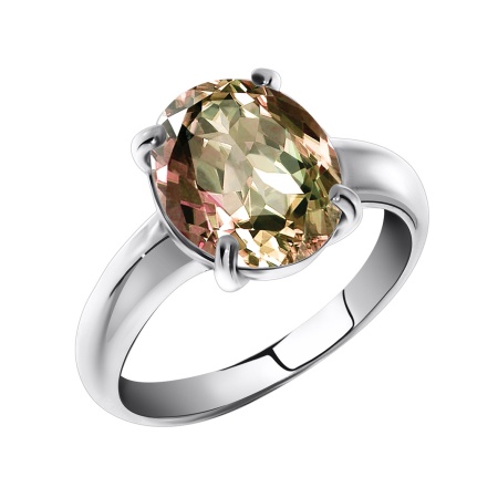 Купить кольцо из серебра с султанитом в интернет-магазине KRASNOE