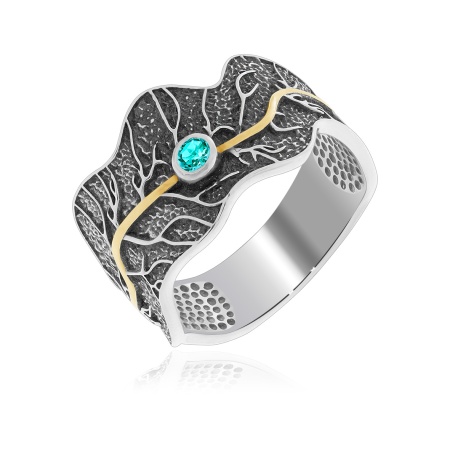 Купить кольцо из серебра с ситаллом в интернет-магазине KRASNOE