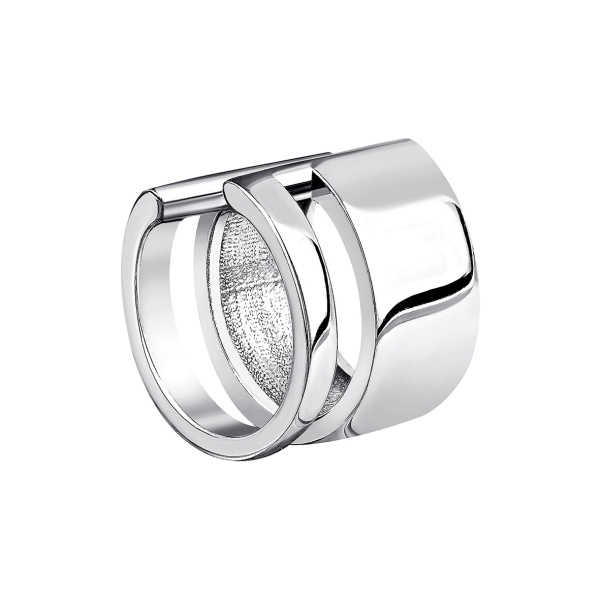 Серьги из серебра без вставок