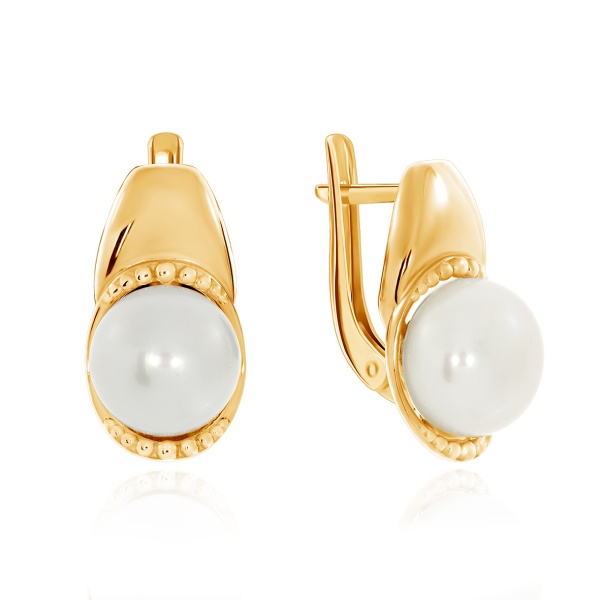 Серьги из серебра с жемчугами и жемчугами