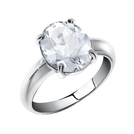 Купить кольцо из серебра с фианитом в интернет-магазине KRASNOE