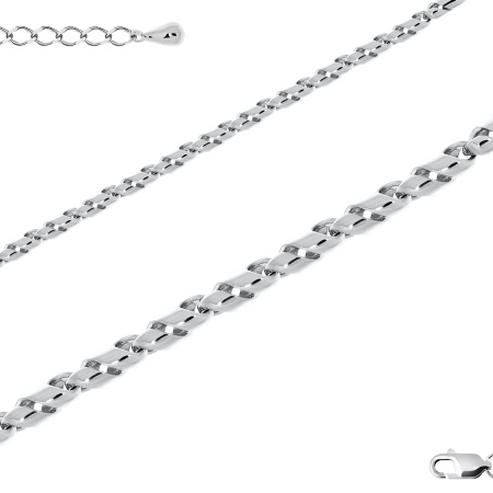 Купить браслет из серебра без вставок