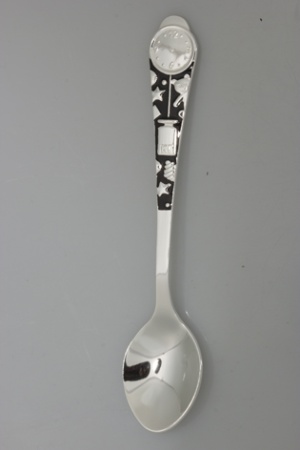 Ложка детская из серебра без вставок