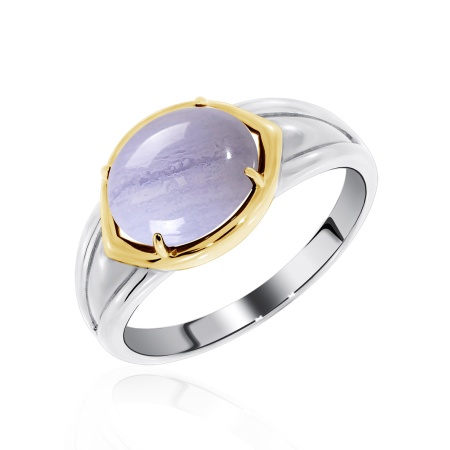 Купить кольцо из серебра с агатом в интернет-магазине KRASNOE