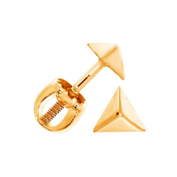 Пусеты из серебра без вставок