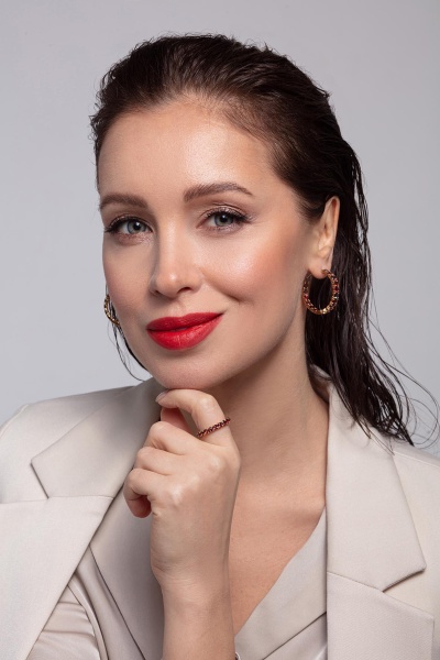 Серьги из золота со шпинелями noble inflorescence 2400214410-1 от KRASNOE, металл Золото, вставка Шпинель