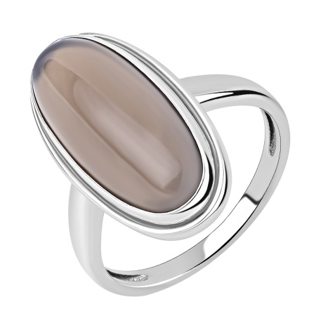 Купить кольцо из серебра с агатом в интернет-магазине KRASNOE