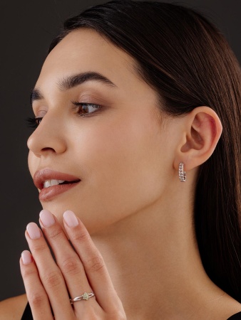 Серьги из серебра без вставок