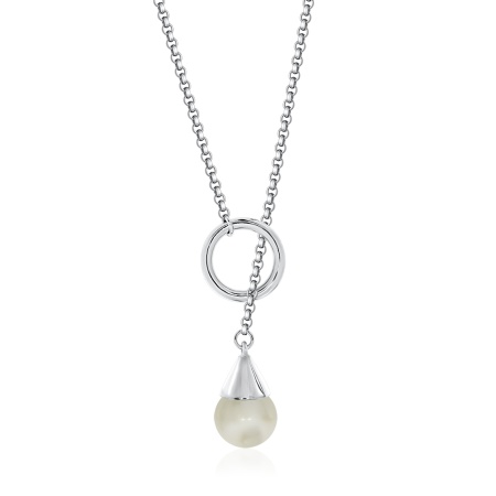 Колье из серебра с жемчугом 8340240868-65