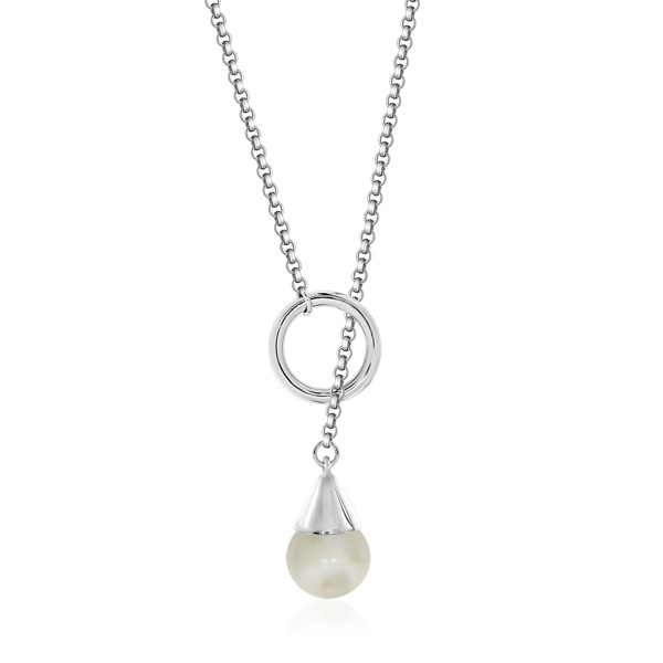 Колье из серебра с жемчугом 8340240868-65