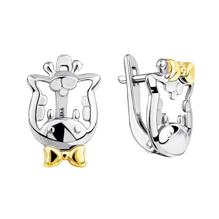 Серьги из серебра без вставок