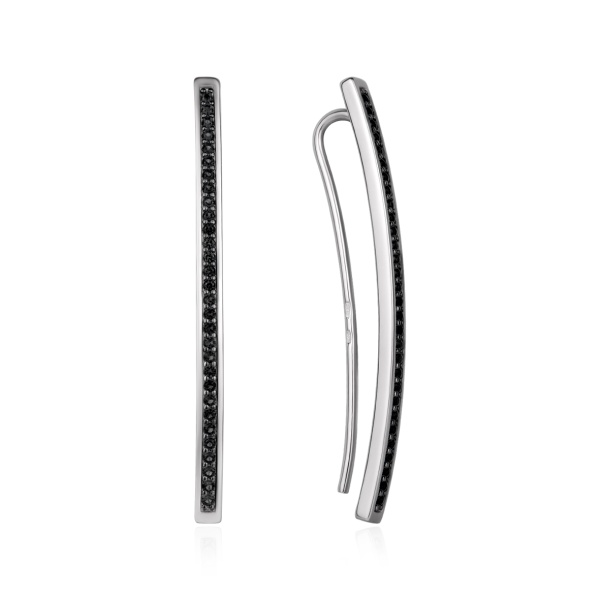 Серьги из серебра с ситаллами в ювелирном интернет-магазине