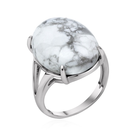 Купить кольцо из серебра с кахолонгом в интернет-магазине KRASNOE