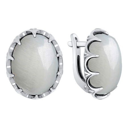 Серьги из серебра с перламутрами