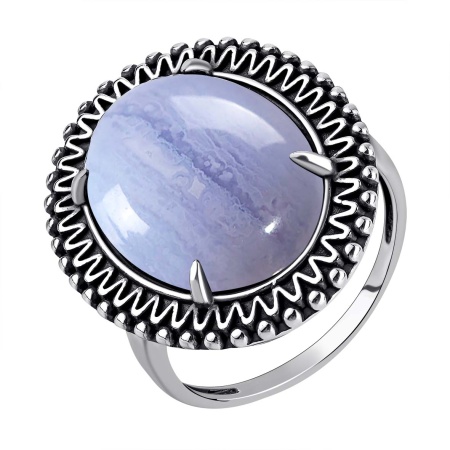 Купить кольцо из серебра с агатом в интернет-магазине KRASNOE