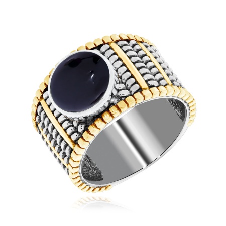 Купить кольцо из серебра с агатом в интернет-магазине KRASNOE