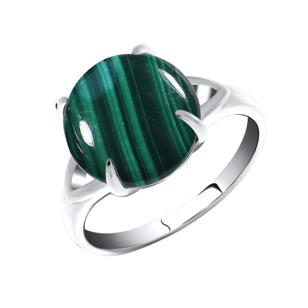 Купить кольцо из серебра с малахитом в интернет-магазине KRASNOE
