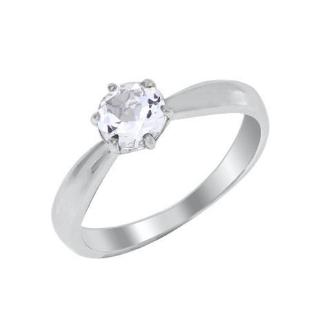 Купить кольцо из серебра с фианитом в интернет-магазине KRASNOE