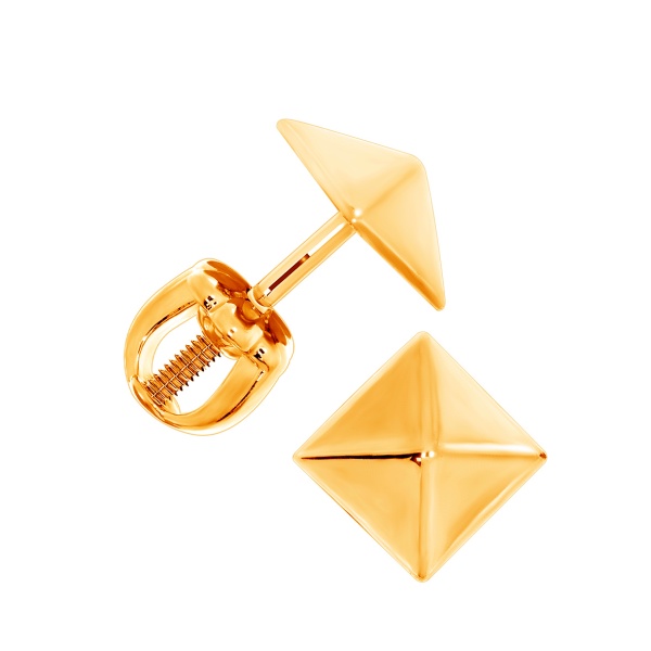 Пусеты из серебра без вставок Пусеты из серебра без вставок