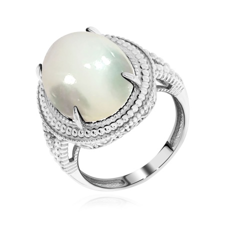 Купить кольцо из серебра с перламутром в интернет-магазине KRASNOE