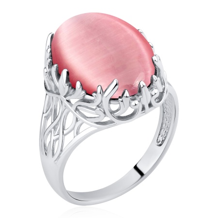 Купить кольцо из серебра с кошачим глазом в интернет-магазине KRASNOE