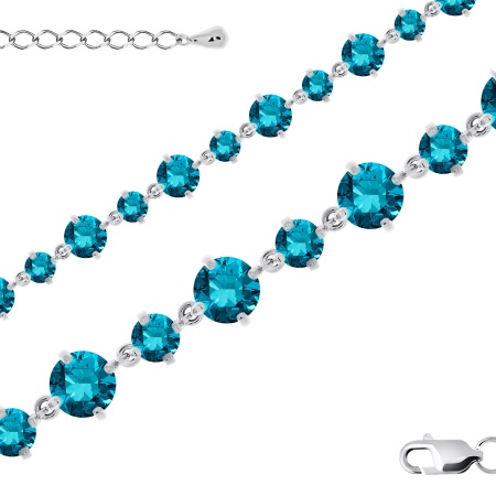 Купить браслет из серебра с фианитами