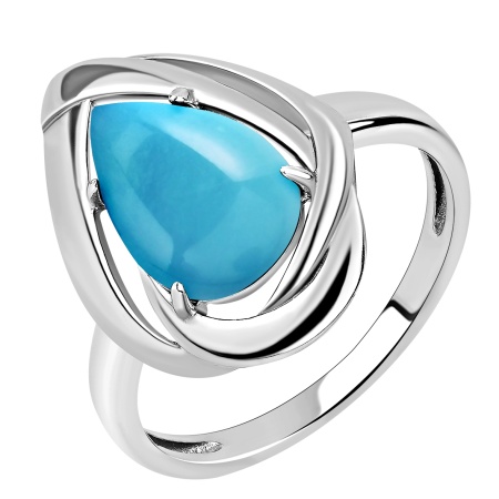 Купить кольцо из серебра с бирюзой в интернет-магазине KRASNOE