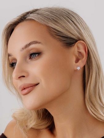 Пусеты из серебра