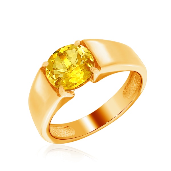 Купить кольцо из серебра с цитрином в интернет-магазине KRASNOE