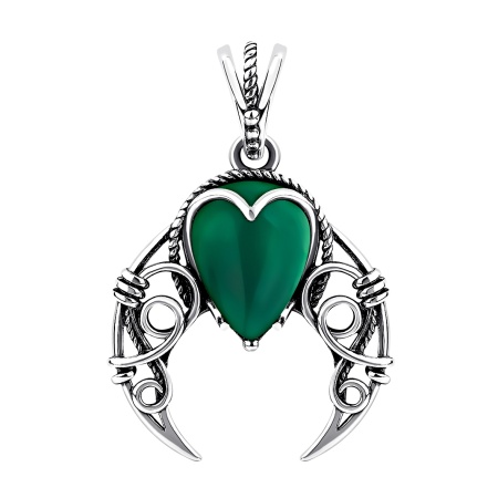 Купить подвеска из серебра с агатом