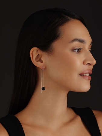 Серьги из серебра с агатами 2340390712-1-20 от KRASNOE, металл Серебро, вставка Агат