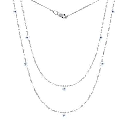 Колье из серебра с фианитами 8340202243-3-100