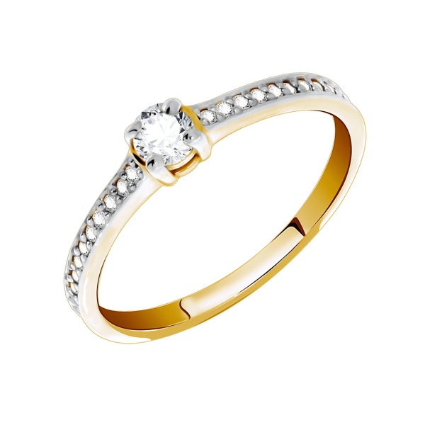 Купить кольцо из серебра с фианитами в интернет-магазине KRASNOE