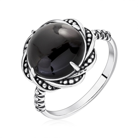 Купить кольцо из серебра с агатом в интернет-магазине KRASNOE Купить кольцо из серебра с агатом в интернет-магазине KRASNOE