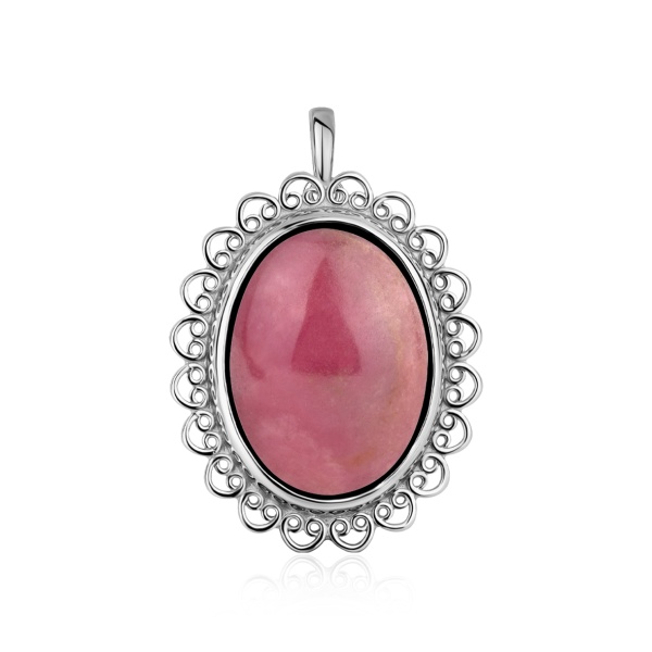 Купить подвеска из серебра с родонитом