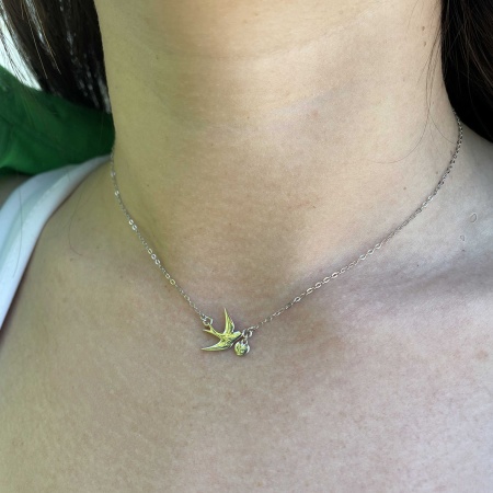 Колье из серебра без вставок