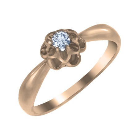 Купить кольцо из серебра с фианитами в интернет-магазине KRASNOE