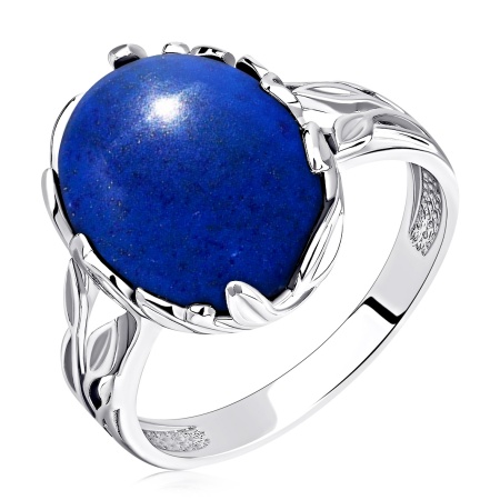 Купить кольцо из серебра с лазуритом в интернет-магазине KRASNOE