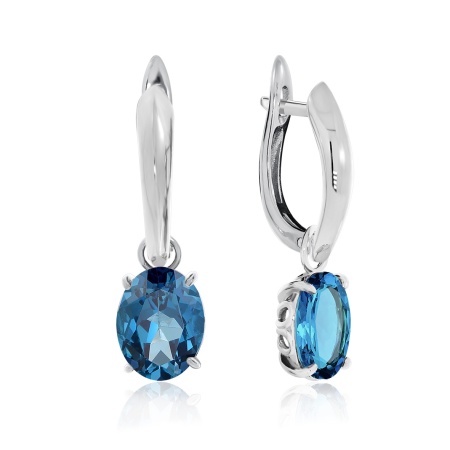 Серьги из серебра со шпинелью 2340210901-1-76 от KRASNOE, металл Серебро, вставка Шпинель