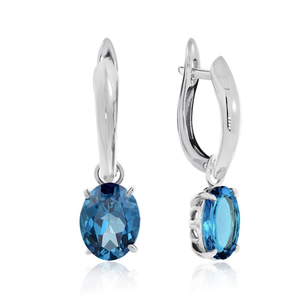 Серьги из серебра со шпинелью 2340210901-1-76 от KRASNOE, металл Серебро, вставка Шпинель