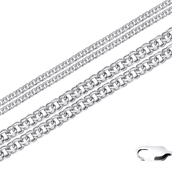 Цепь из серебра без вставок