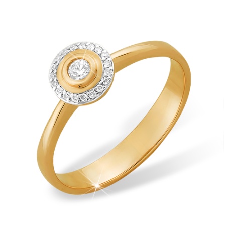 Кольцо из золота с бриллиантом