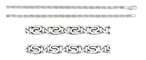 Купить цепь из серебра без вставок