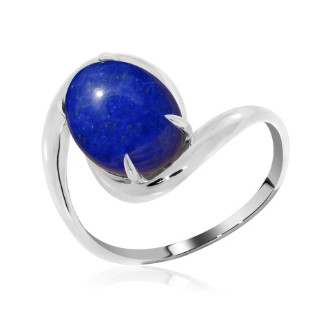 Купить кольцо из серебра с лазуритом в интернет-магазине KRASNOE
