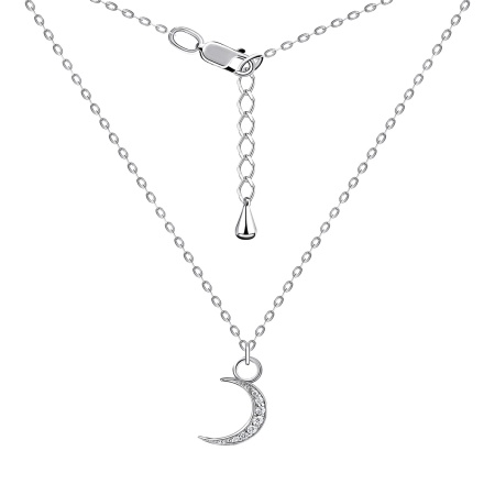 Колье из серебра с фианитами