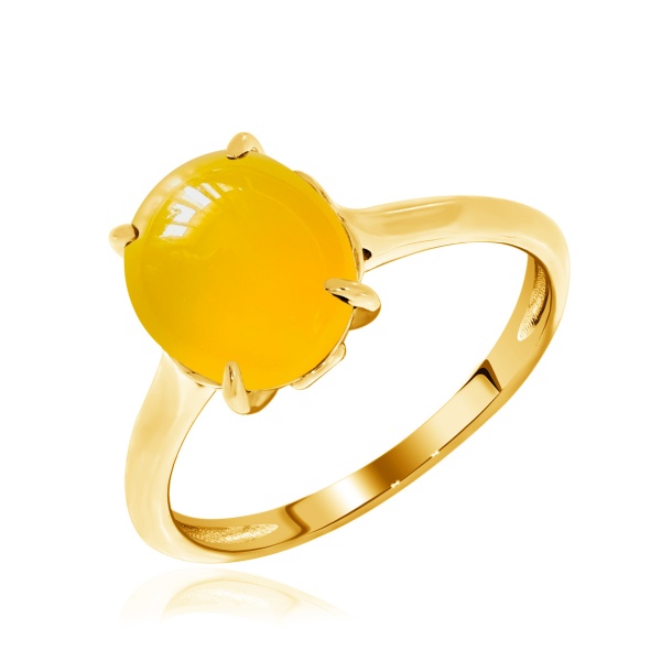 Купить кольцо из серебра с халцедоном в интернет-магазине KRASNOE