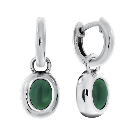 Серьги из серебра с агатами 2340390366-60 от KRASNOE, металл Серебро, вставка Агат Серьги из серебра с агатами 2340390366-60 от KRASNOE, металл Серебро, вставка Агат