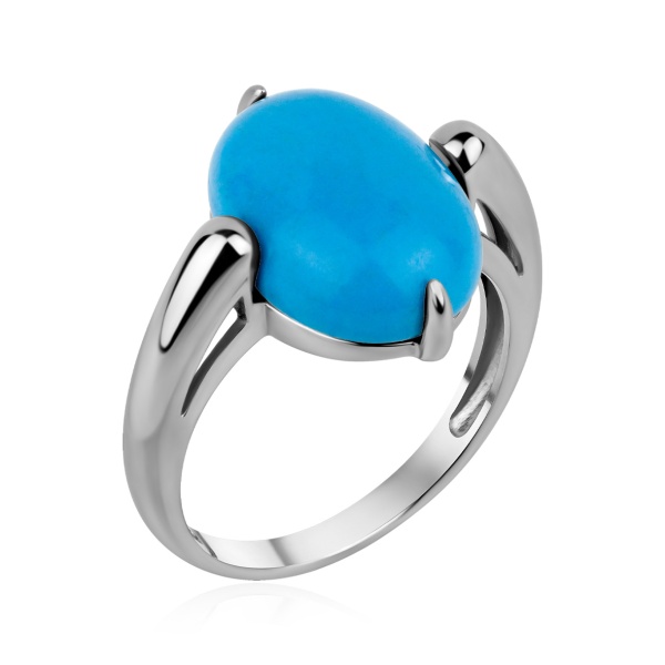 Купить кольцо из серебра с бирюзой в интернет-магазине KRASNOE